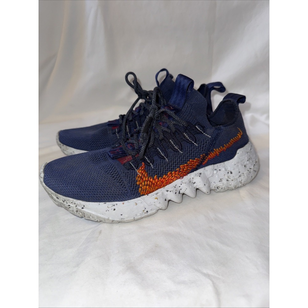 Nike Space Hippie 1 DN0010-400 Navy/Orange Athletic Men's Running Shoes Size 7
